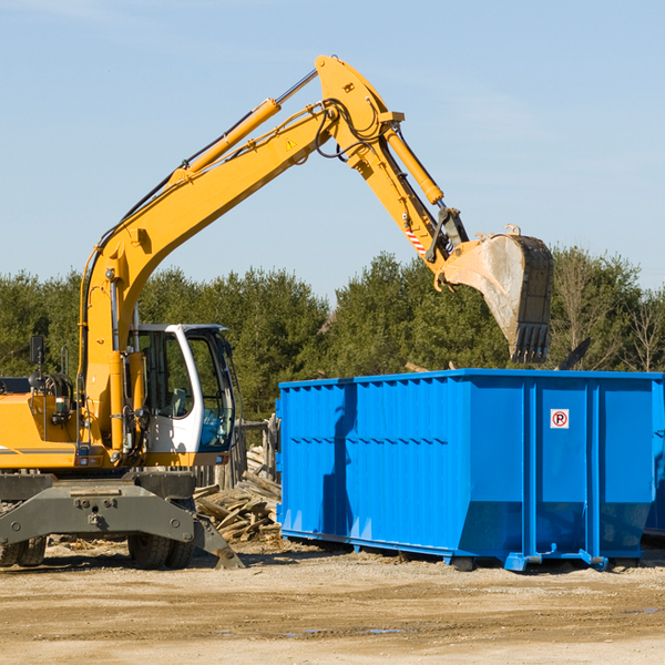 can i choose the location where the residential dumpster will be placed in Roslyn New York